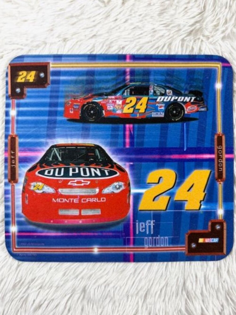 Vintage NASCAR Jeff Gordon 24 Dupont Mousepad